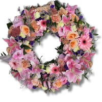 Couronne florale Pink Lily